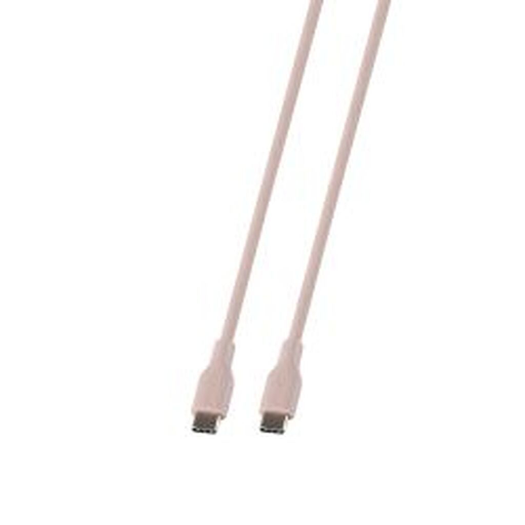 Deltaco Usb-c - C Usb2.0 Spr Cable, Silicone, 1,5m, Pink