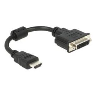 Delock Adapter Hdmi Male &gt; Dvi 24+5 Female 20 Cm