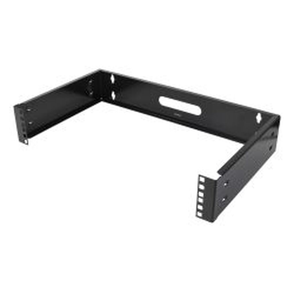 Deltaco 19 Wall Mount, 2u, Max 25kg, Steel Construction, Black