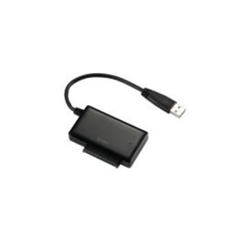 Deltaco Usb To Sata 6gb/s Adapter 2.5/3.5 Hard Drives, Black