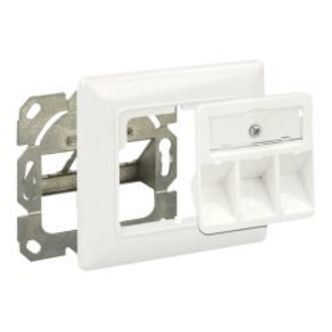 Delock Keystone Wall Outlet 3 Port Compact