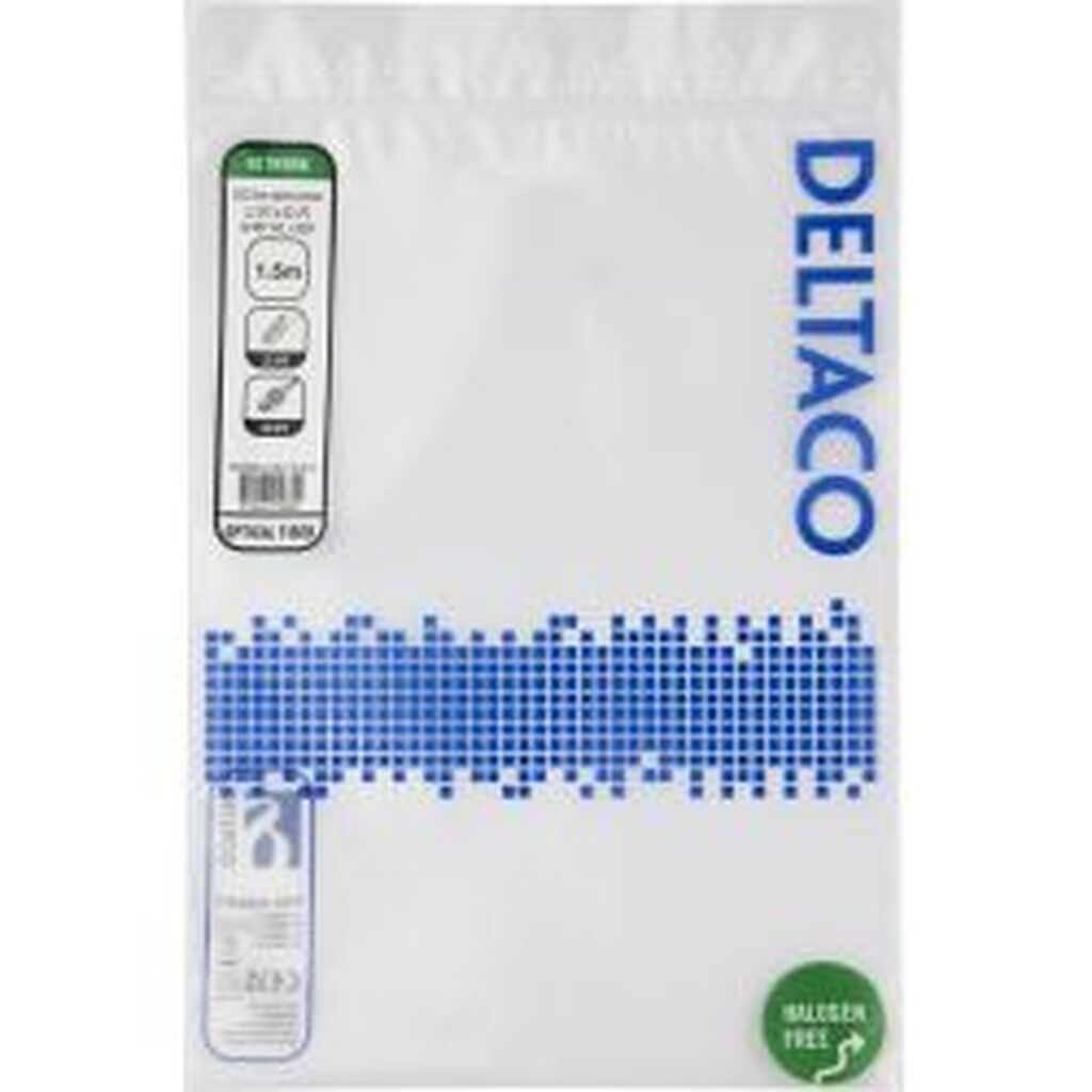 Deltaco Os2 Fiber Cable, Lc - Sc, Simplex, Upc/upc, 1,5m