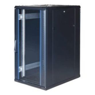 Toten 19 Wall Cabinet, 9u, 600x450, Perforated Door, Black - Tilbehør til computer