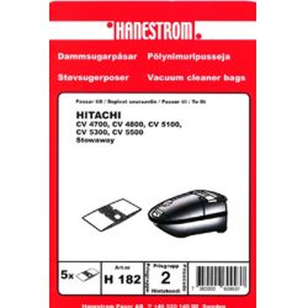 Hanestroem Dammsugarpåsar Hitachi Cv 5100