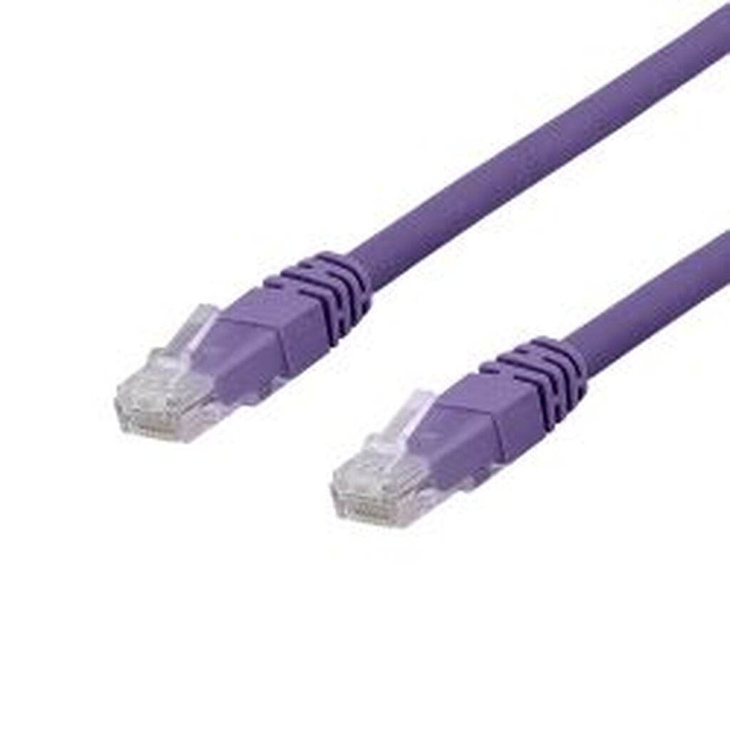 Deltaco U/utp Cat6a Patch Cable, Lszh, 3m, Purple