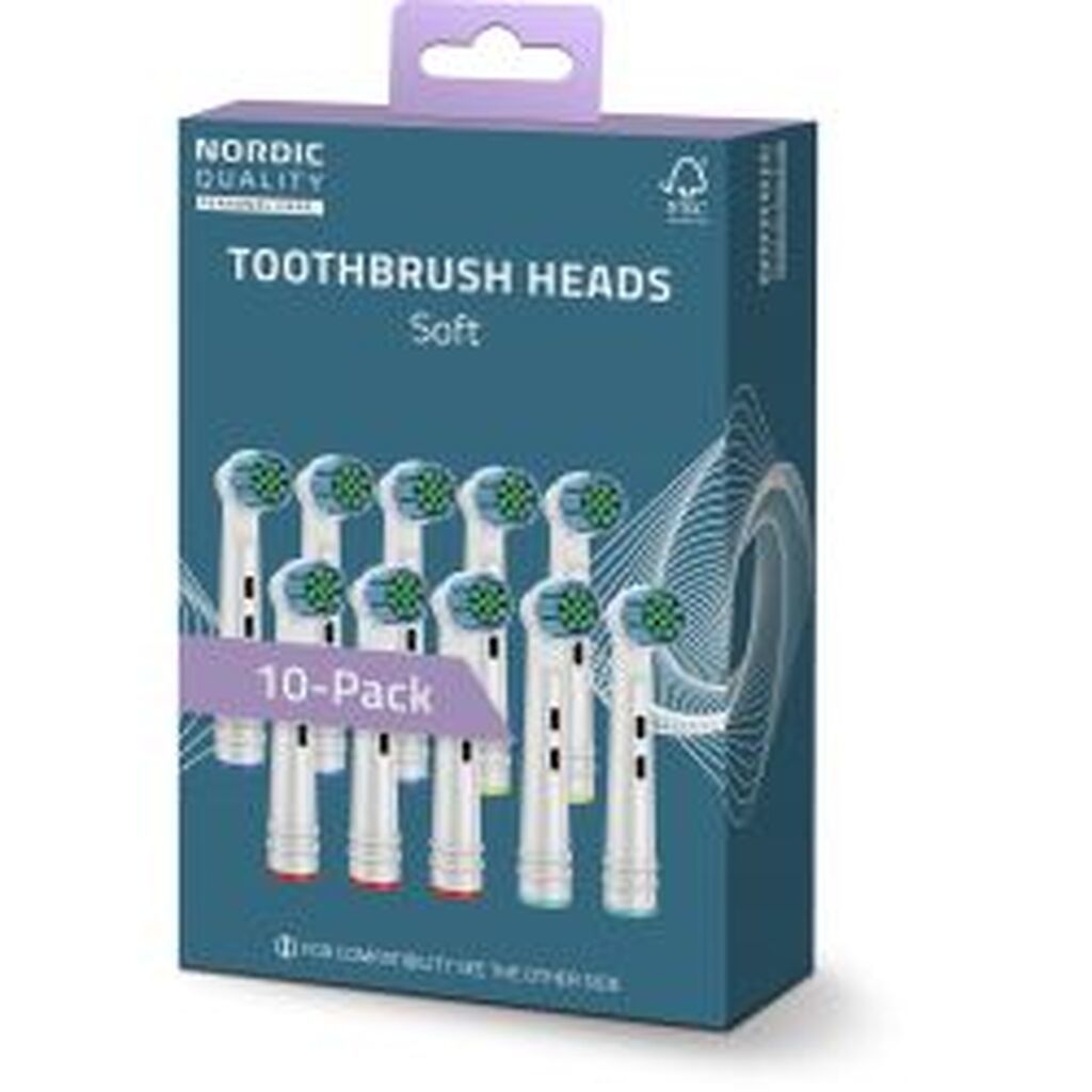 Nordicquality Eb28p. Standard Soft 10-pack Brush Heads