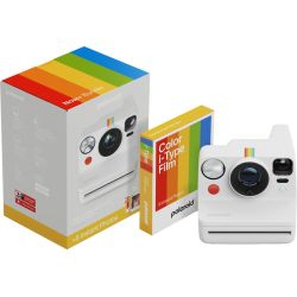 Polaroid Now+ Gen 3 White Bundle with Color Film (8 photos)