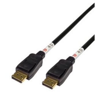 Deltaco Displayport Cable, Dp 2.1, Dp40, 0,5m - Kabel