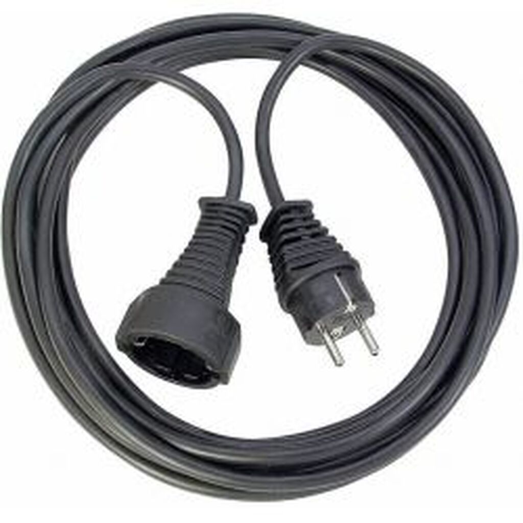 Brennenstuhl Earthed Extension Cable, Cee 7/7 - Cee 7/4, 10m, Black