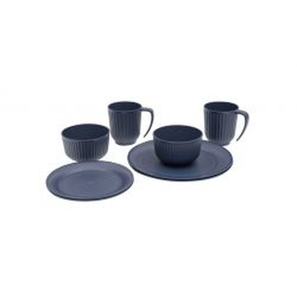 Outwell Delish 2 Person Dinner Set Navy Night - Service