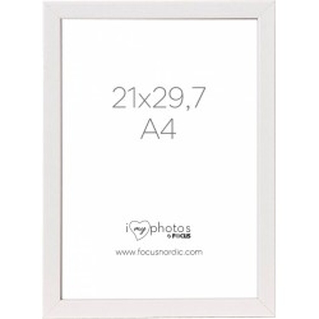 Focus Pop White 21x29,7 (A4) - Ramme