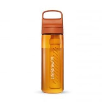 LifeStraw Go 2.0 Water Filter Bottle 22o - Kyoto Orange - Str. .65L - Vandfilter
