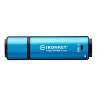 Kingston 256gb Usb-c Ironkey Vault Privacy 50c Aes-256 Encrypted