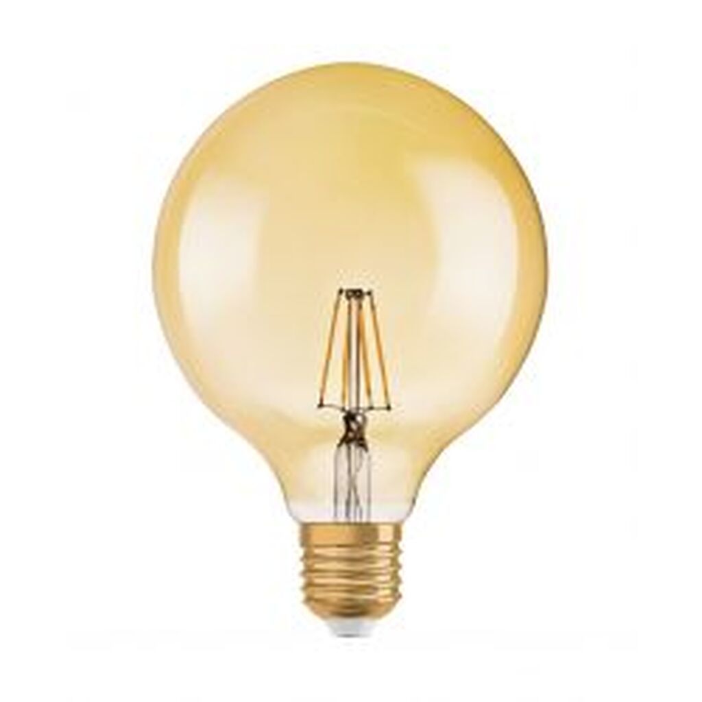 Ledvance Led 1906 Vintage Globe 55w/825 Filament Guld E27 Dæmpbar - Pære