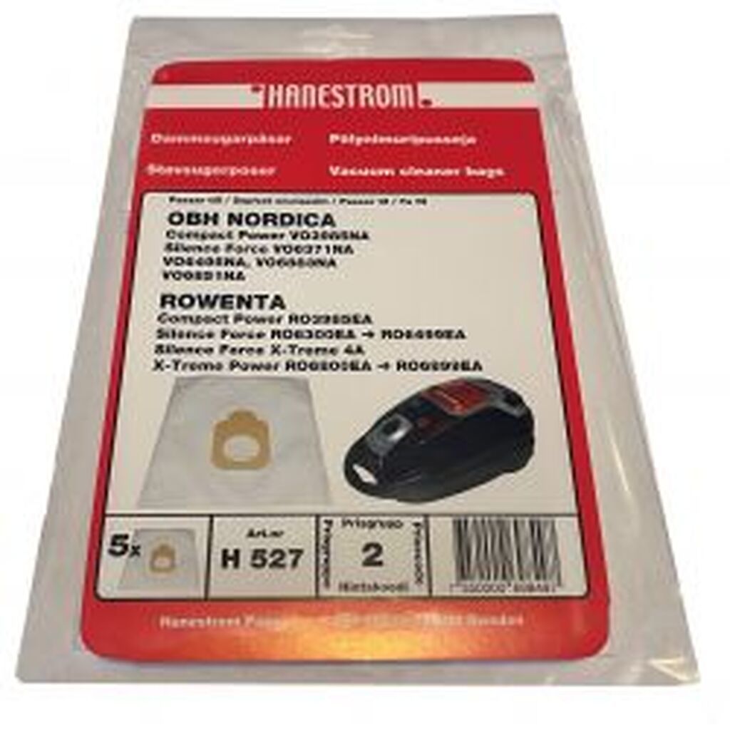 Hanestrom Hanestroem Dustbags Obh Nordica Silence Force 5pk - Støvsugerpose