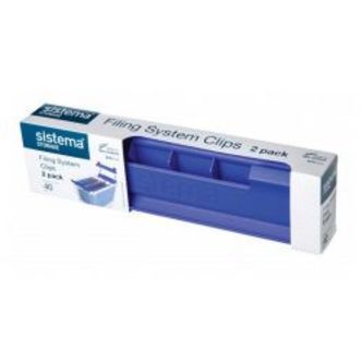 Sistema File Clips Pack Of 2 - Diverse