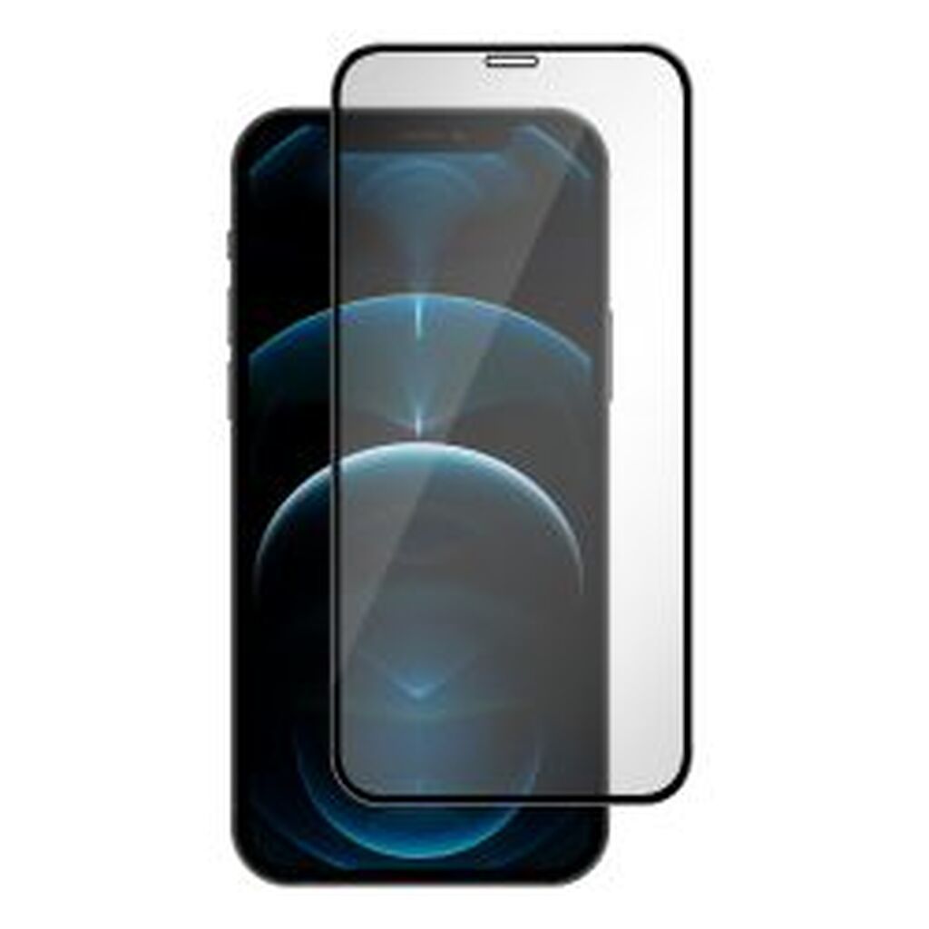 Essentials Iphone 12 Pro Max, Tempered Glass, Full Fit, Black - Tilbehør til smartphone
