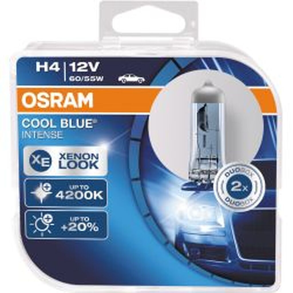 Osramautomotive H4 Cool Blue Intense 60/55w 12v P43t - 2 Pack