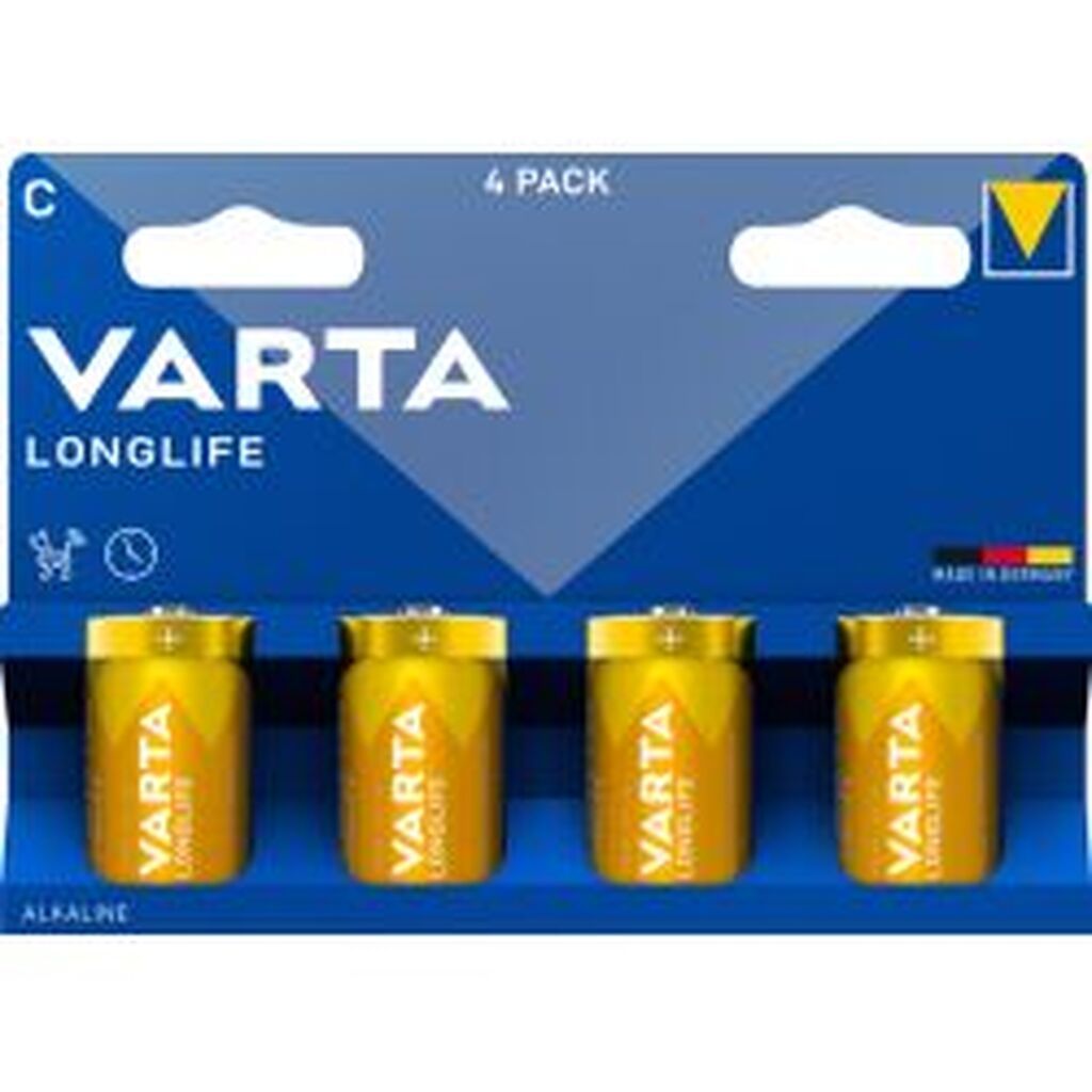 Varta Longlife Battery C 4-pack
