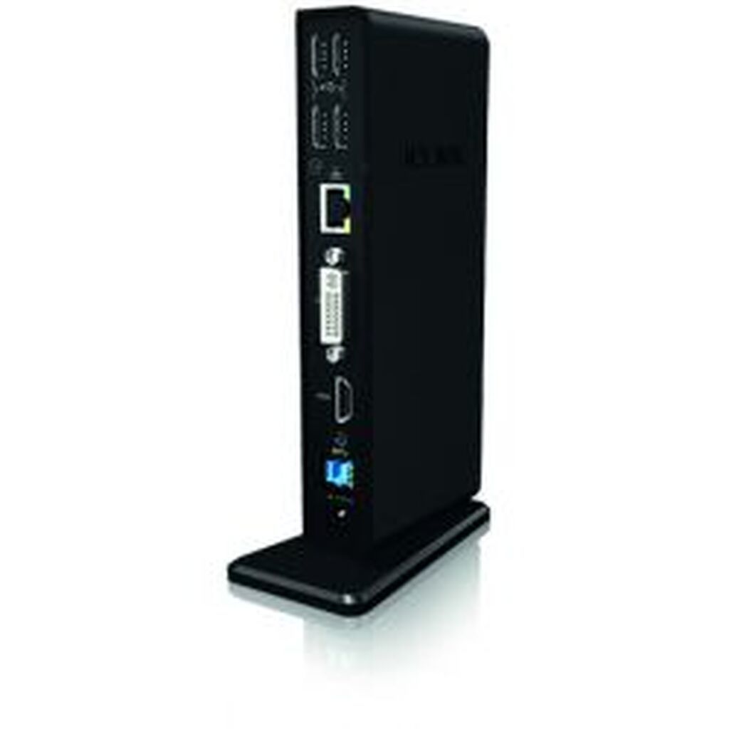 Icy_box Ib-dk2241ac, Docking Station For Laptops, Usb 3.0, Black