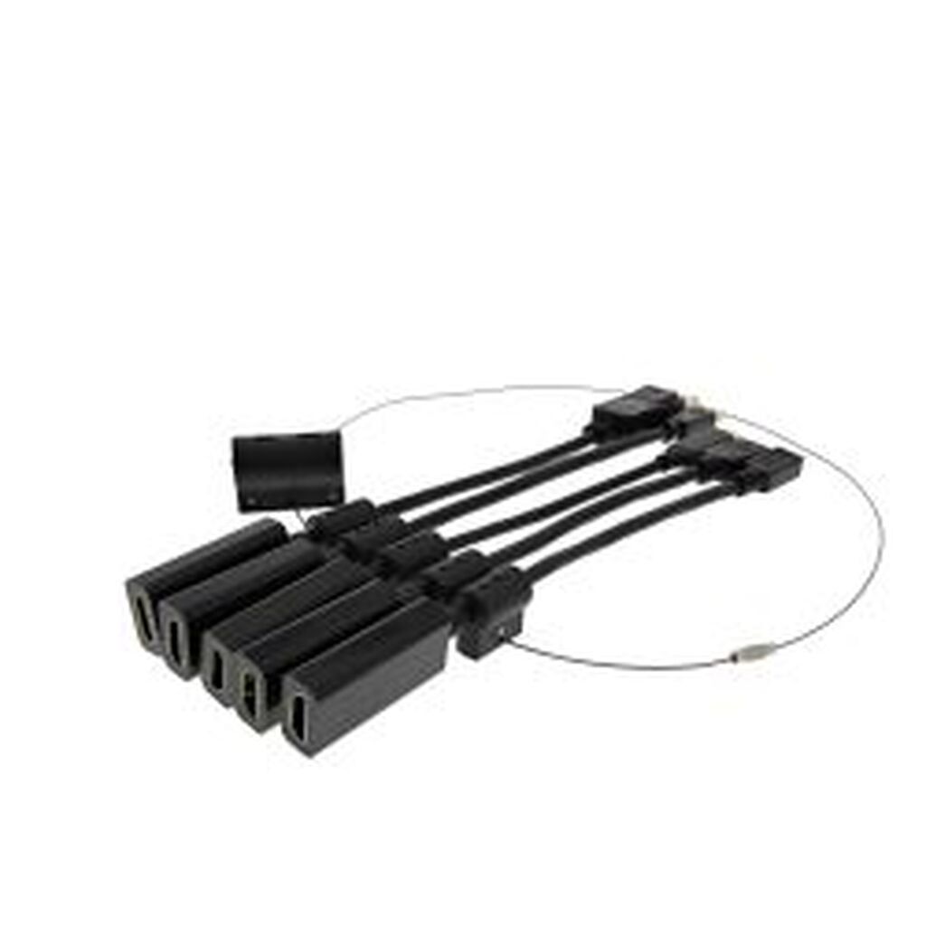 Deltaco Hdmi Pigtail Adapter Ring, C, Mdp, Dp, Mini, Micro, Black