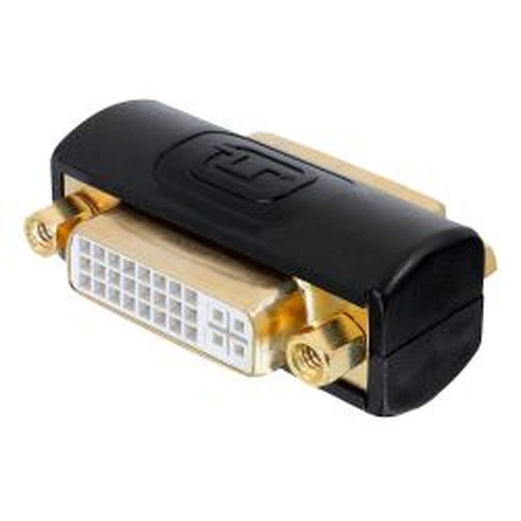 Deltaco Dvi-i Dual Link Adapter, Female - Female, Black - Adapter