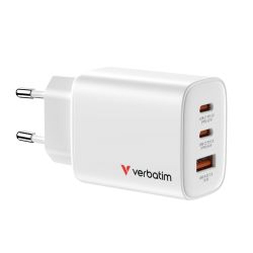 Verbatim Essentials Gan Charger 65w Eu Plug White