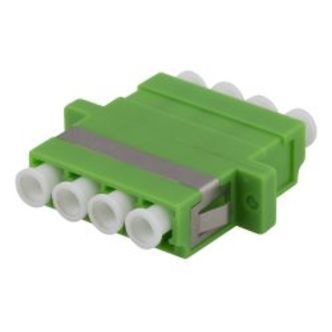 Deltacoimp Fiber Coupler Snap-in, 4xlc-lc, Singlemode, Duplex, Green