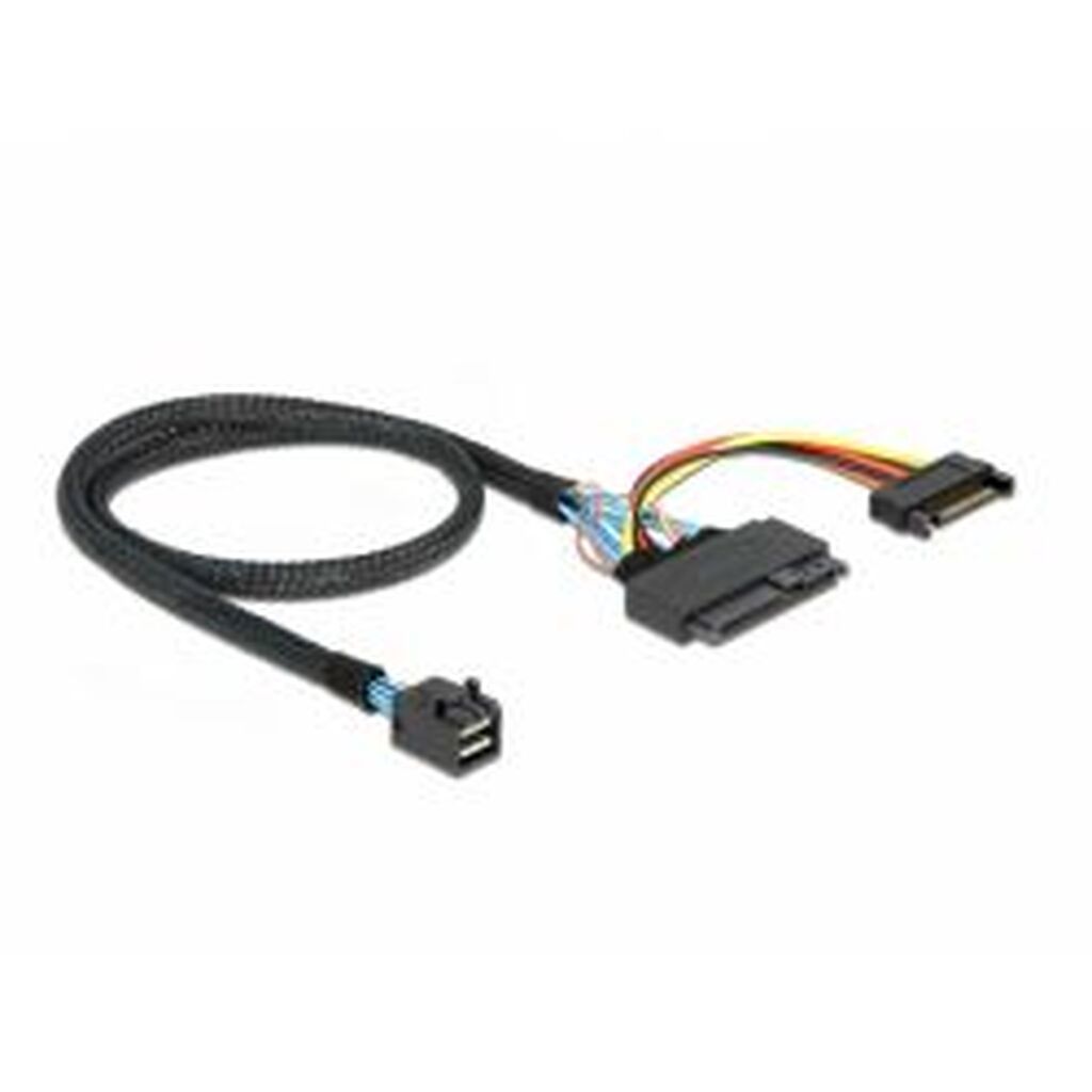 Delock Cable Sff-8643 Male&gt;u.2 Sff-8639 Female +sata Power 50cm