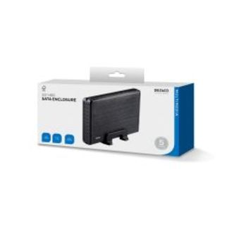 Deltaco External Cabinet For 1x 3.5 Sata Hard Drive, Sata 6gb/s - Tilbehør til computer