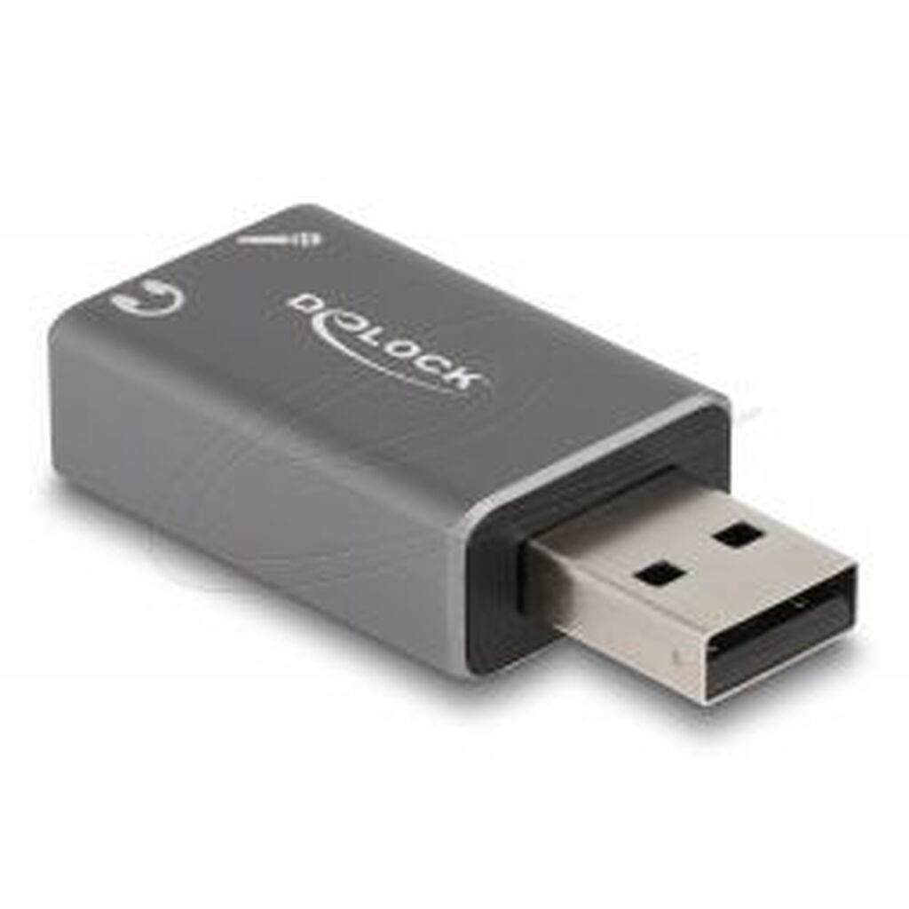 Delock External Usb Sound Card Usb-a To 2 X 3.5 Mm Stereo Jack
