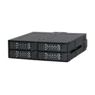 Icydock 4x 2.5 To 1x 5.25 Bay Mobile Rack Sata Metal Black