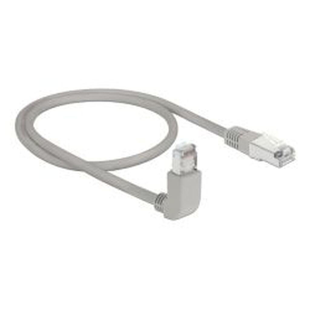 Delock Network Cable Rj45 Cat.6a S/ftp Upwards Angled/straight 0.5m