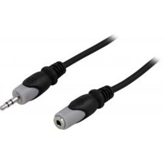 Deltaco Audio Cable 3.5mm Ma - Fe, 0.5m