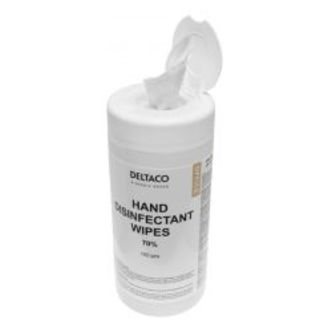 Deltaco Hand Disinfectant Wipes 100 Wipes 70% Alcohol Glycerin&aloe - Hygiejne
