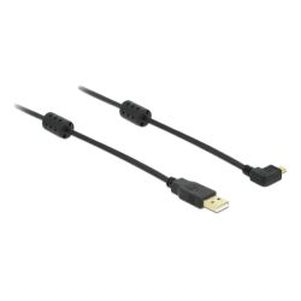 Delock Cable Usb-a Male &gt; Usb Micro-b Male Angled 270Â°