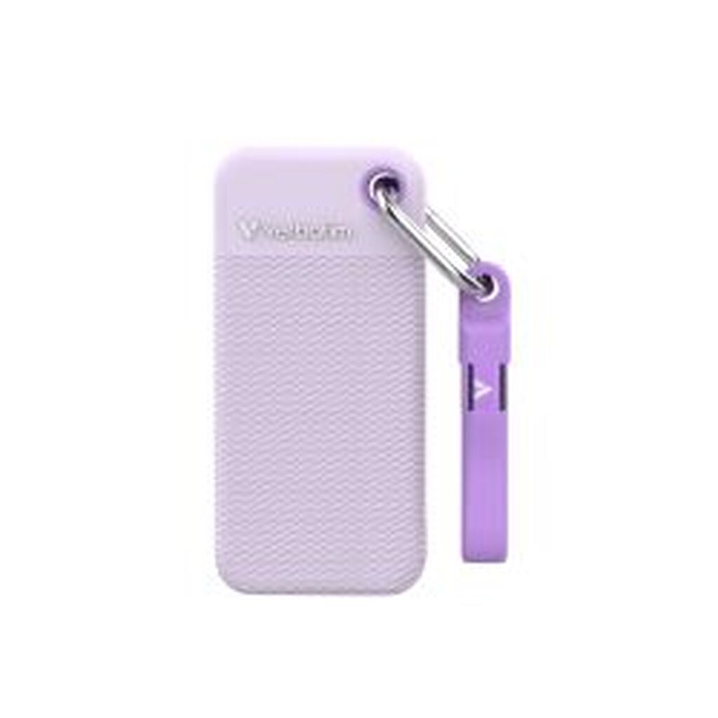 Verbatim Pocket Ssd Usb 3.2 Gen 2 2tb Purple Incl. Two Rubber Sleeves