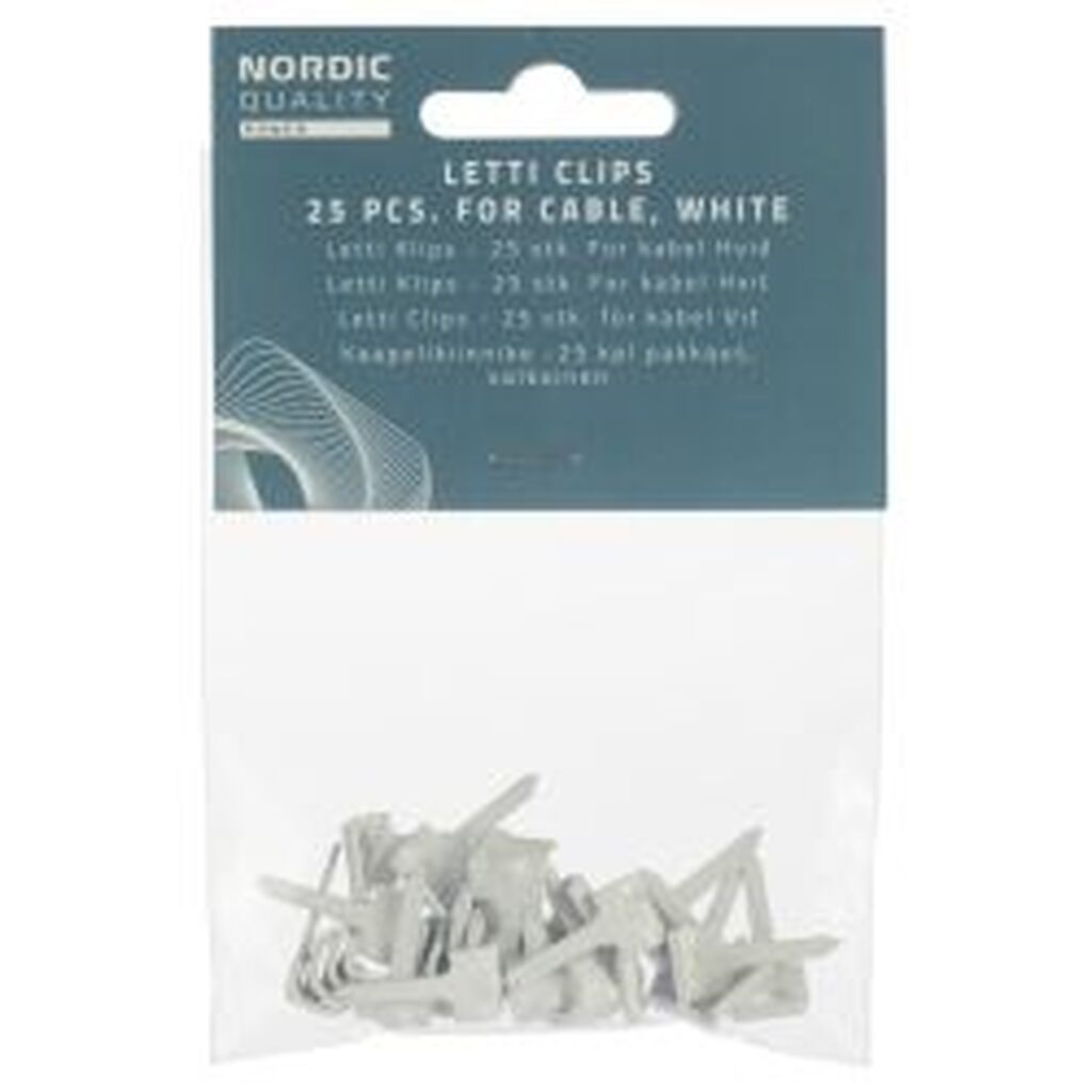 Nordicquality Letti Klips 2x1,5/1,5mmÂ² Til Pr Kabel, Hvid
