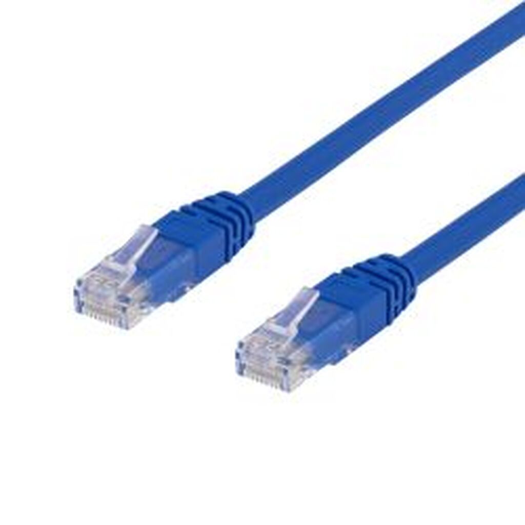 Deltaco U/utp Cat6 Patch Cable, Lszh, 0.5m, Blue - Ledning