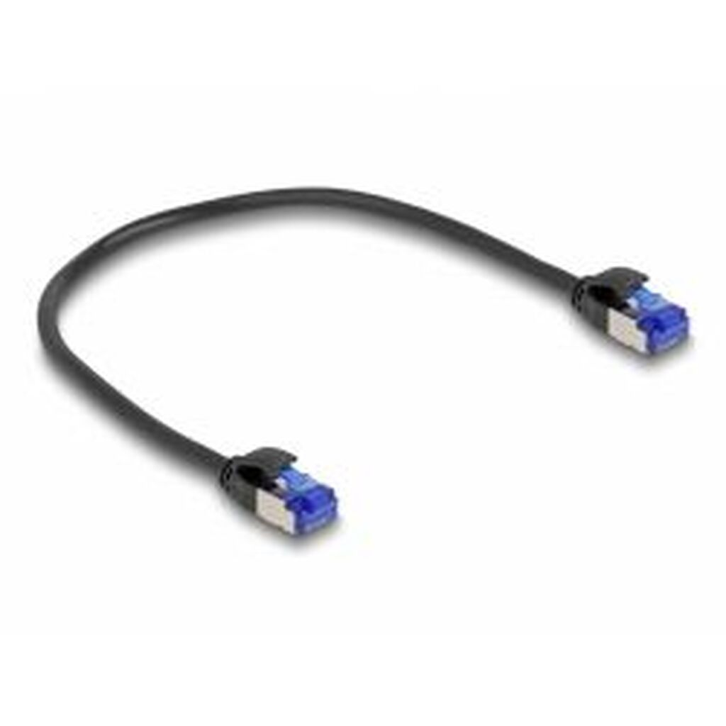 Delock Rj45 Network Cable Cat.6a S/ftp Slim 0.25 M Black