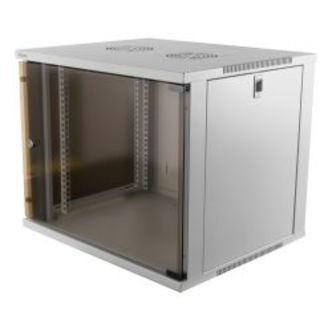 Deltaco 19 Cabinet, 9u, 540x450mm, Standing Wall Mount, Glass