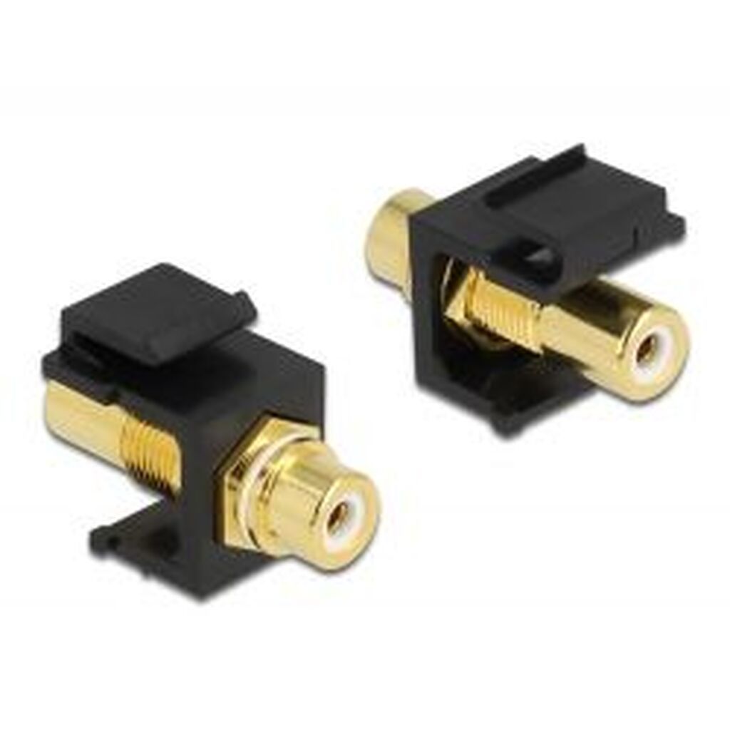 Delock Keystone Module Rca Female&gt;rca Female Gold Plated Wht/blk