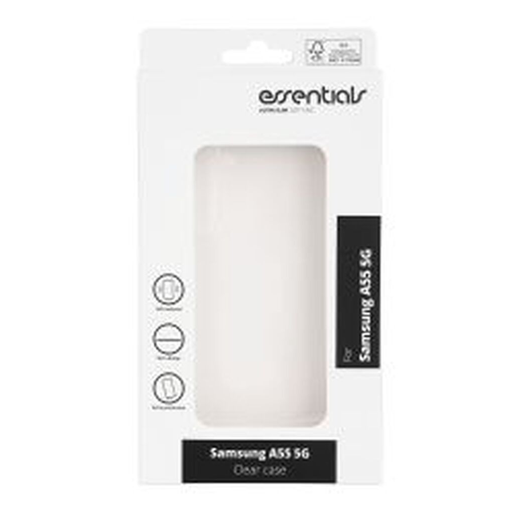 Essentials Samsung Galaxy A55 5g Tpu Back Cover, Transparent