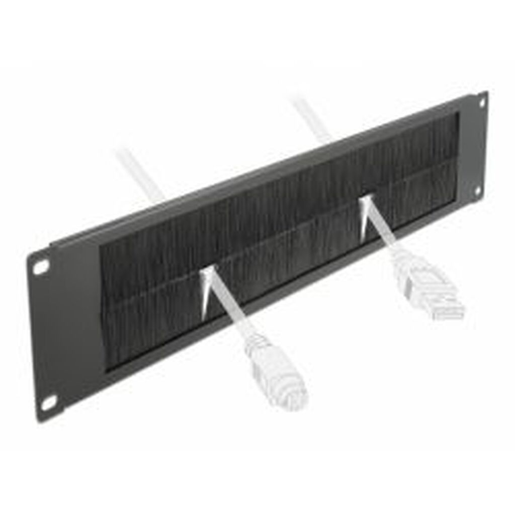 Delock 19? Cable Management Brush Strip 2u Black
