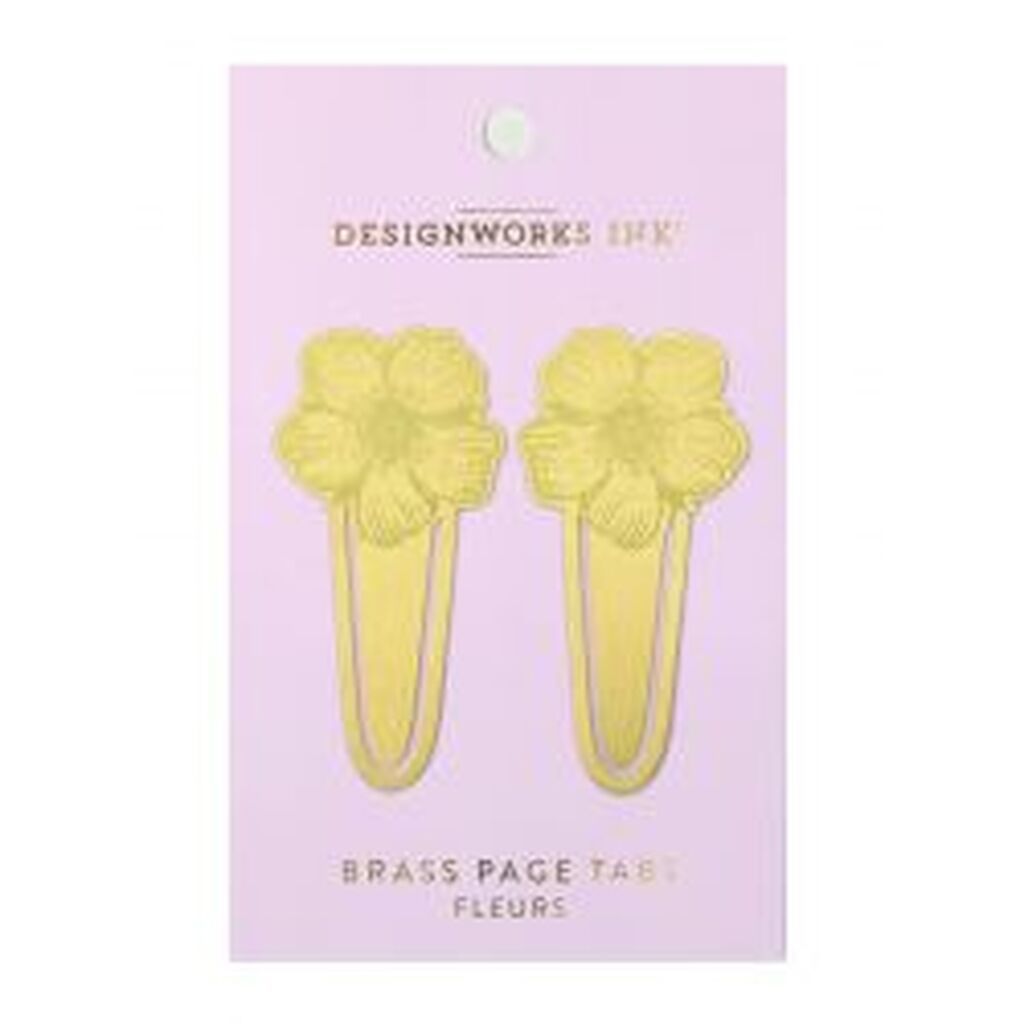 Designworks Ink Bookmarks Metal Flowers - Bogmærke
