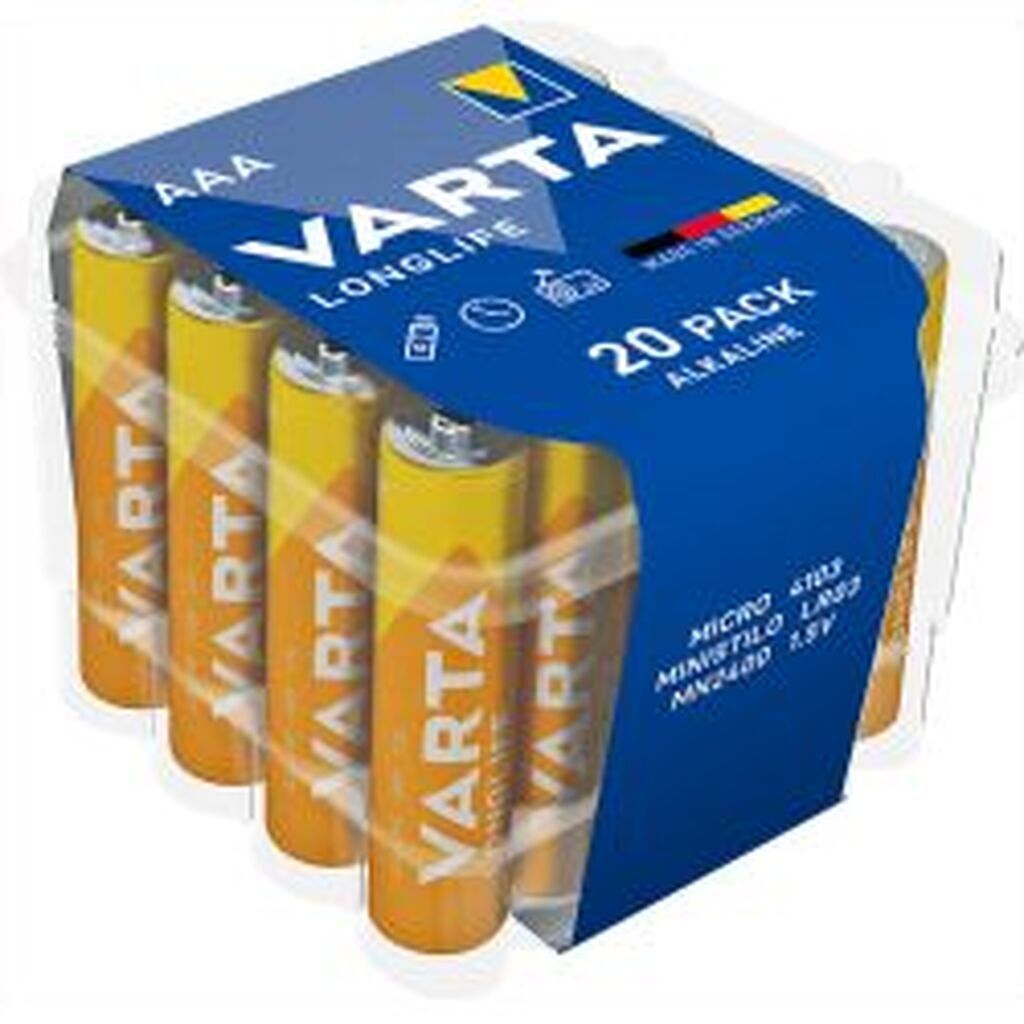 Varta Longlife Aaa 20 Pk, Blister
