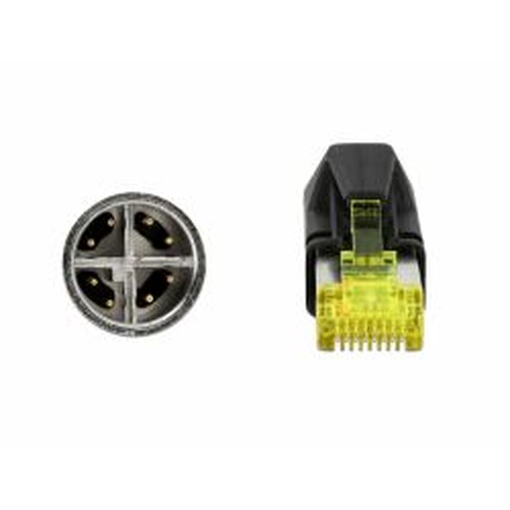 Delock Network Cable M12 8 Pin X-coded To Rj45 Hirose Plug 2 M