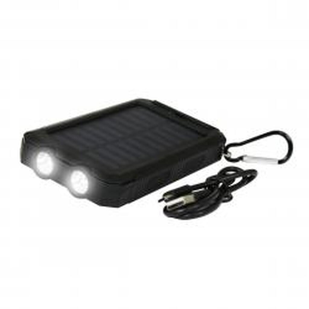 Noname Outdoor powerbank 10.000 mAh med solcellepanel på 1,5 W