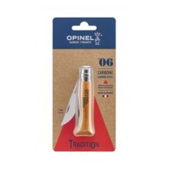 Opinel NÂ°6 Carbon Steel 7,0 Cm. Bøg Blister - Kniv