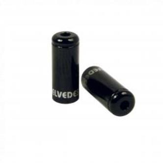 Ferrules ø5,0mm Forseglet Alu Sort 50stk - Cykelreservedele